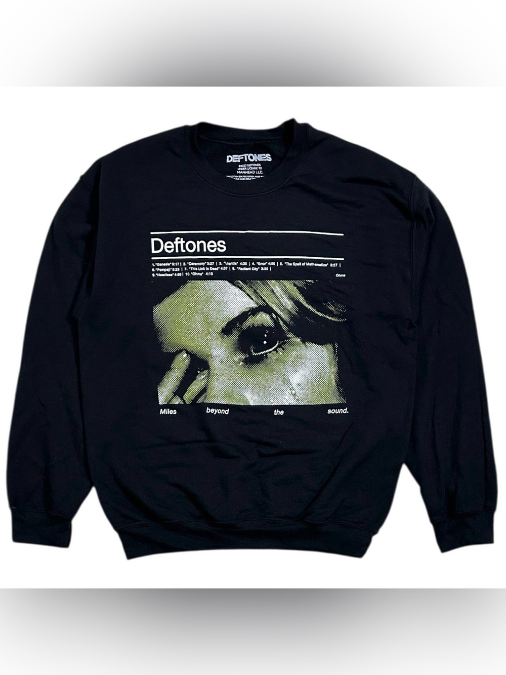 Deftones Ohms Tracklist Men’s XL Crewneck Sweater